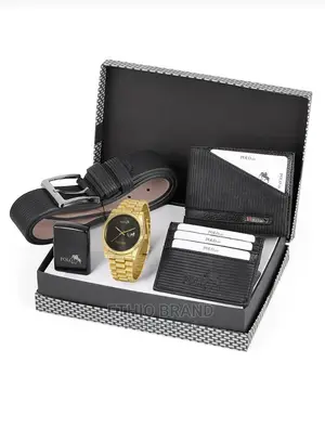 Photo - POLO AIR Men's Wristwatch Belt Wallet Card Holder Lighter