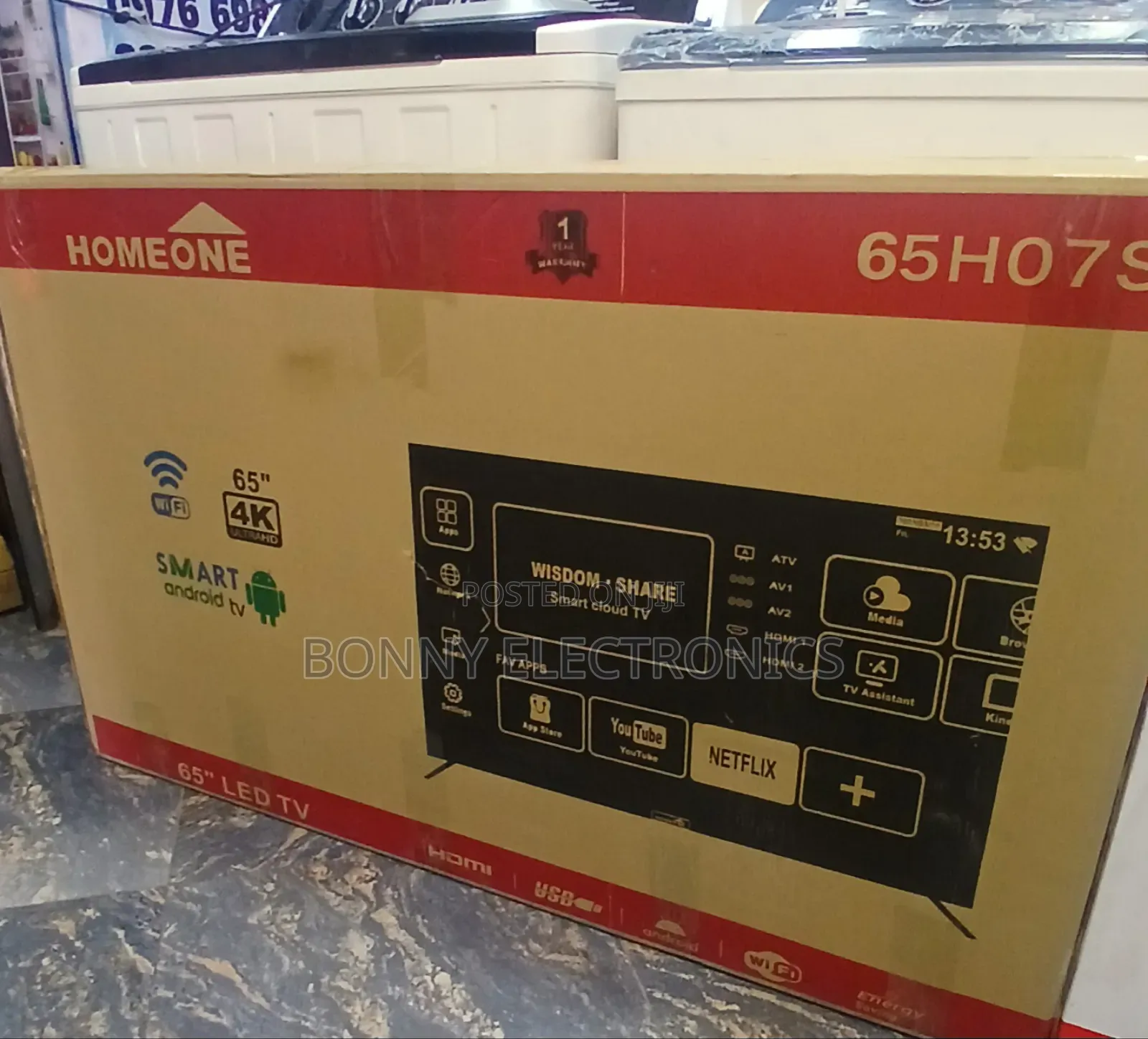 Homeone 65" Uhd Smart Tv