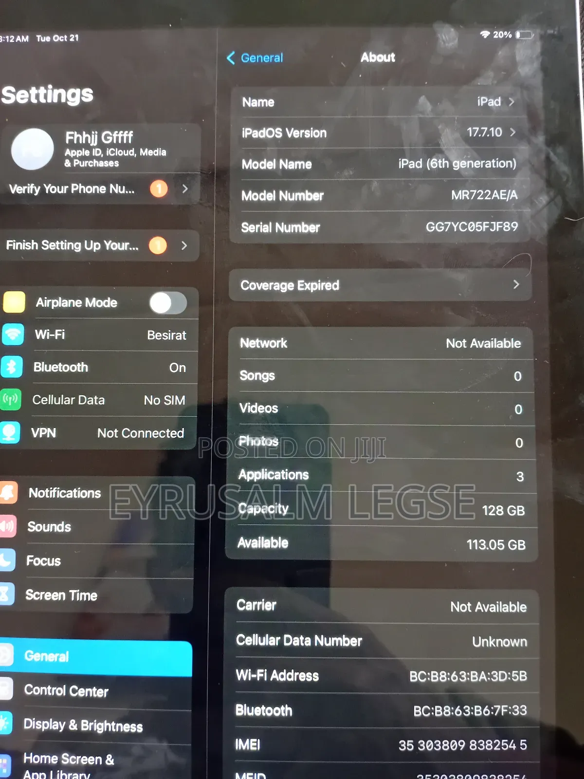 Apple iPad 10.2 (2019) 128 GB Silver