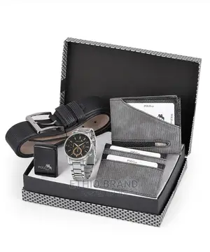 POLO AIR Men's Wristwatch Belt Wallet Card Holder