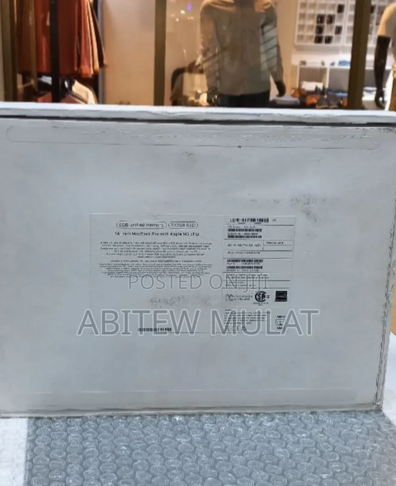 New Laptop Apple MacBook Pro 2023 M3 14-Inch 8GB Apple M3 SSD 512GB