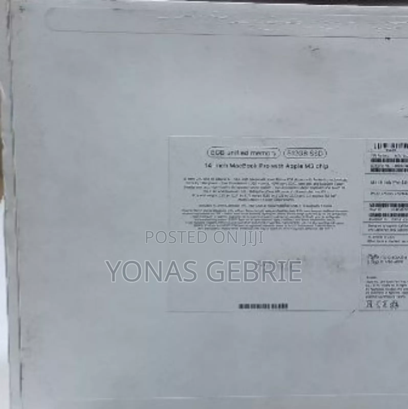 New Laptop Apple MacBook Pro 2024 M3 14-Inch 8GB Apple M3 SSD 512GB