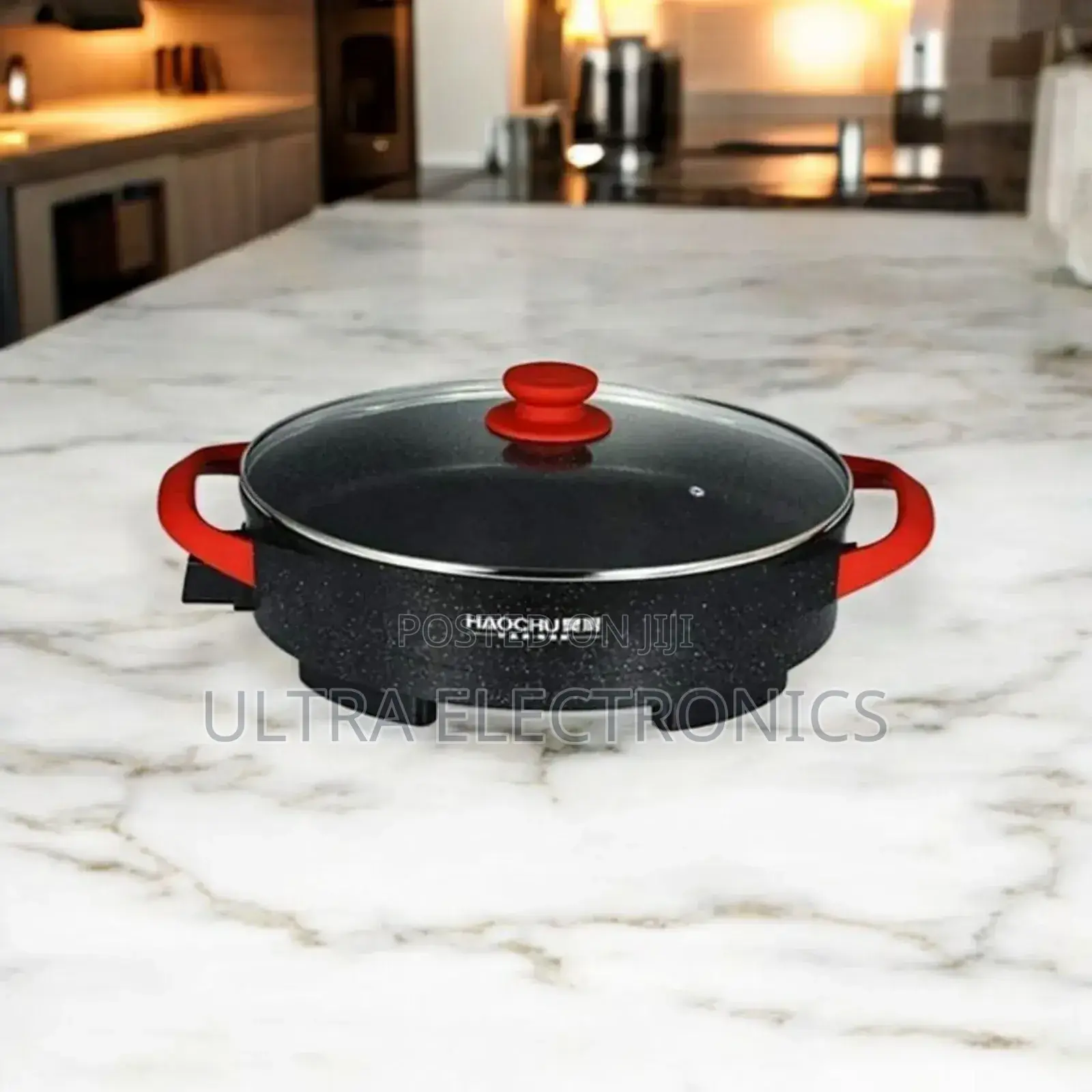 Haochu 46cm ትልቁ Haochu Ceramic Pizza Pan