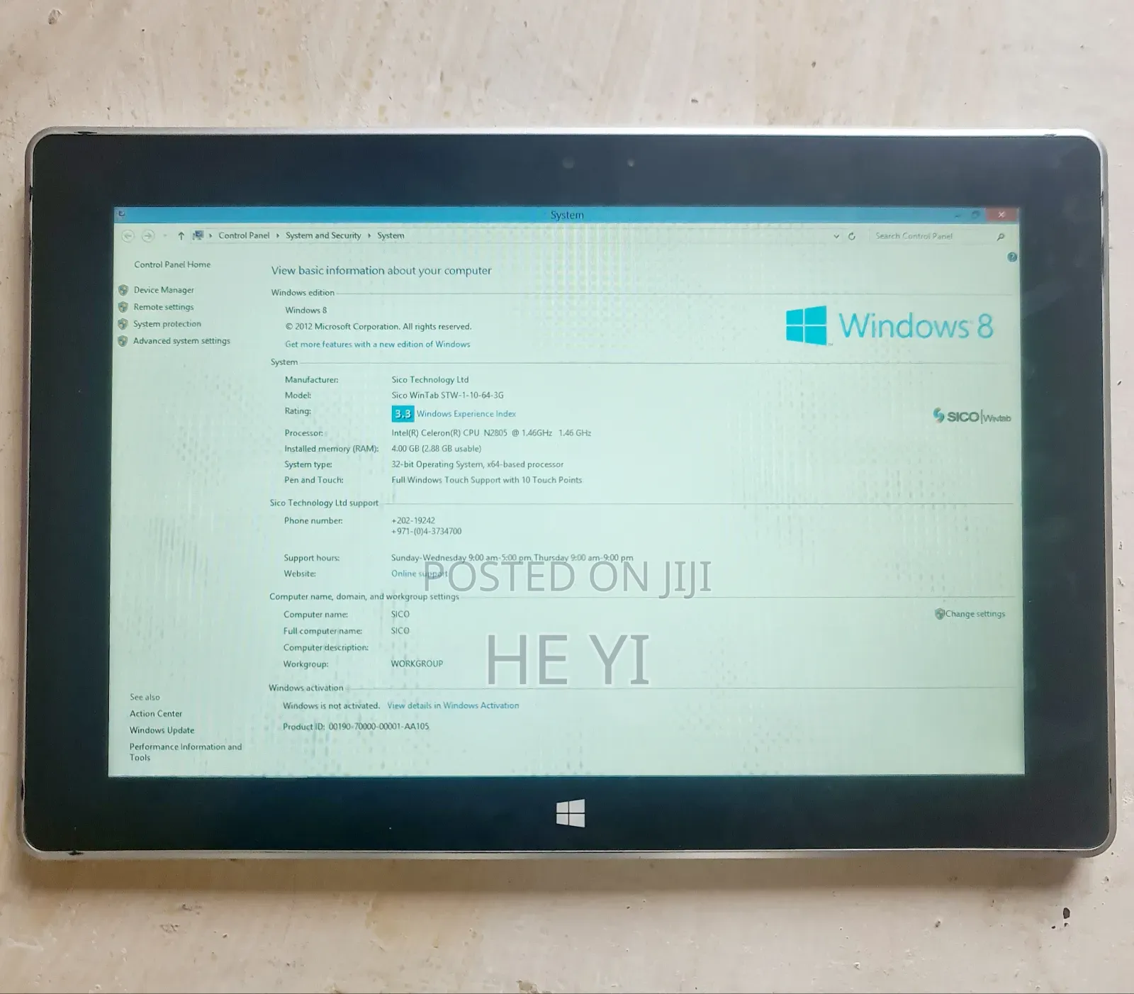 Laptop 4GB Intel HDD+SSD 60GB