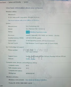 Laptop 4GB Intel HDD+SSD 60GB