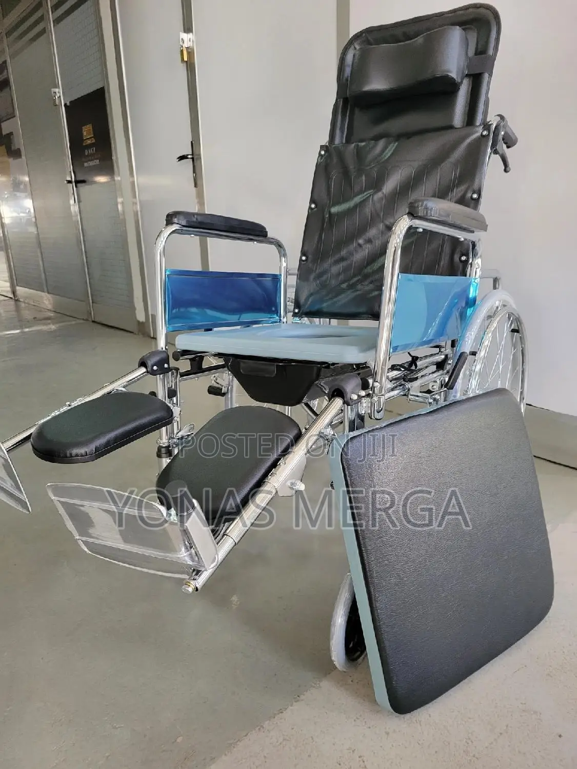 Wheelchair With Reclining Backrest鈿類commode Wheelchair腔彝wheelchair