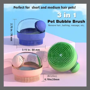 Bath Brush With Soap And Shampoo Dispenser