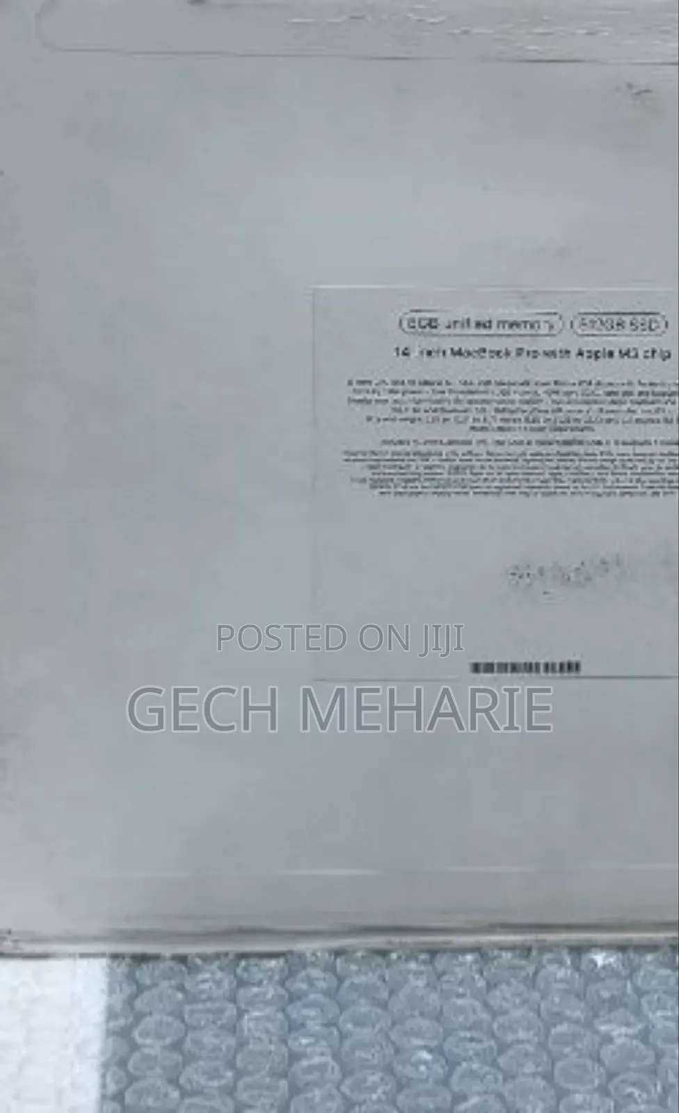 New Laptop Apple MacBook Pro 2023 M3 14-Inch 8GB Apple M3 Pro SSD 512GB