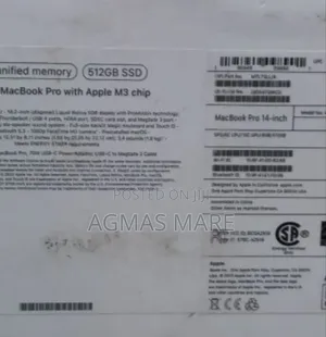 New Laptop Apple MacBook Pro 2023 M3 14-Inch 8GB Apple M3 SSD 512GB