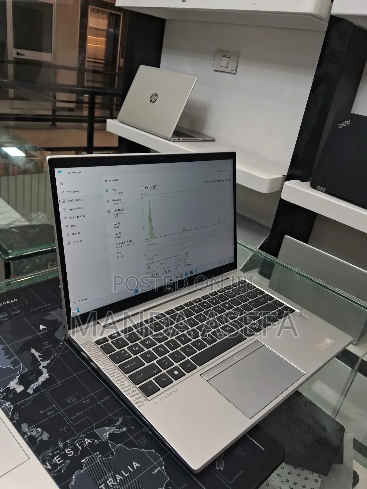 New Laptop HP EliteBook 845 G8 16GB AMD Ryzen 5 SSD 512GB