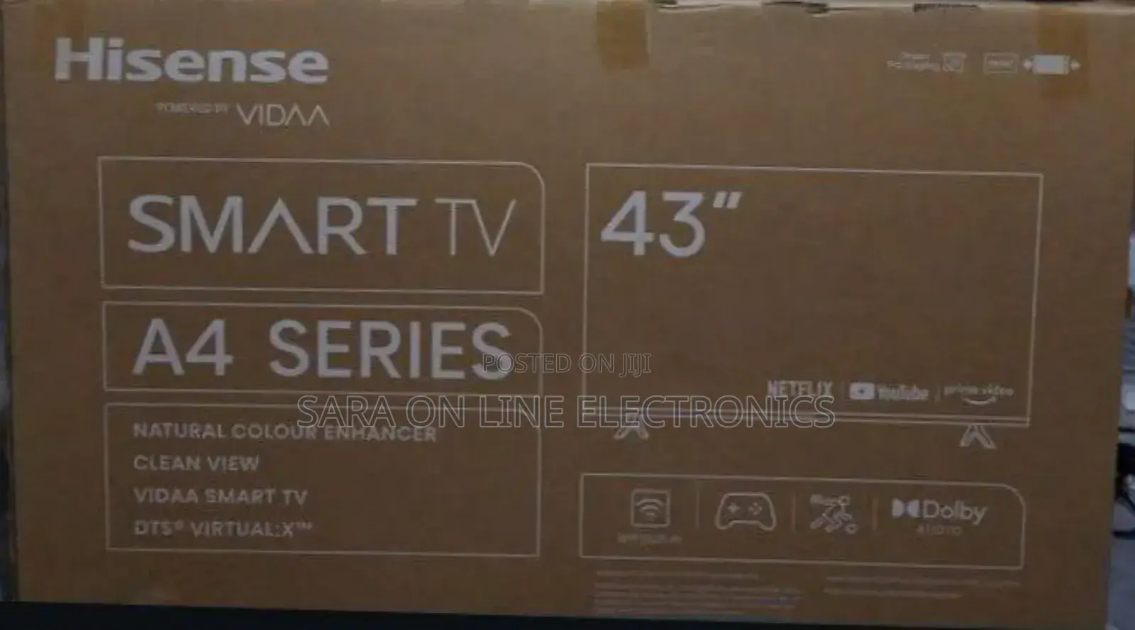 ➢Hisence 43" a-4 Series Uhd Smart Tv 5 Years Warranty Free Delivery