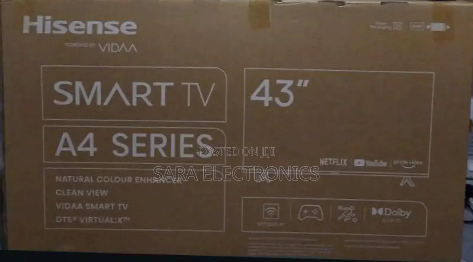 ➢Hisence 43" a-4 Series Uhd Smart Tv 5 Years Warranty Free Delivery