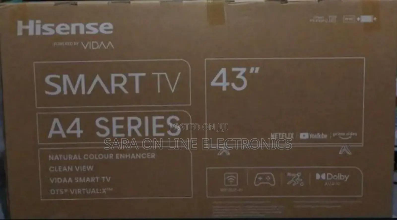 ➢Hisence 43" a-4 Series Uhd Smart Tv 5 Years Warranty Free Delivery