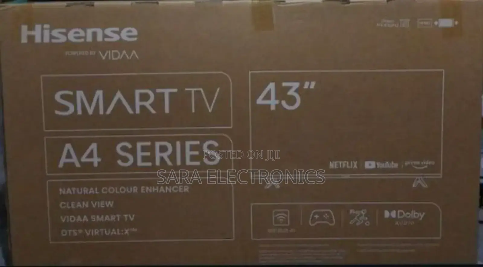➢Hisence 43" a-4 Series Uhd Smart Tv 5 Years Warranty Free Delivery