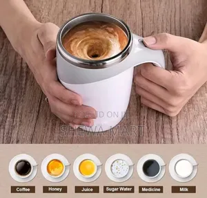 Photo - Portable Electric Stirrer Stainless Steel Automatic Magnetic Cup Porta