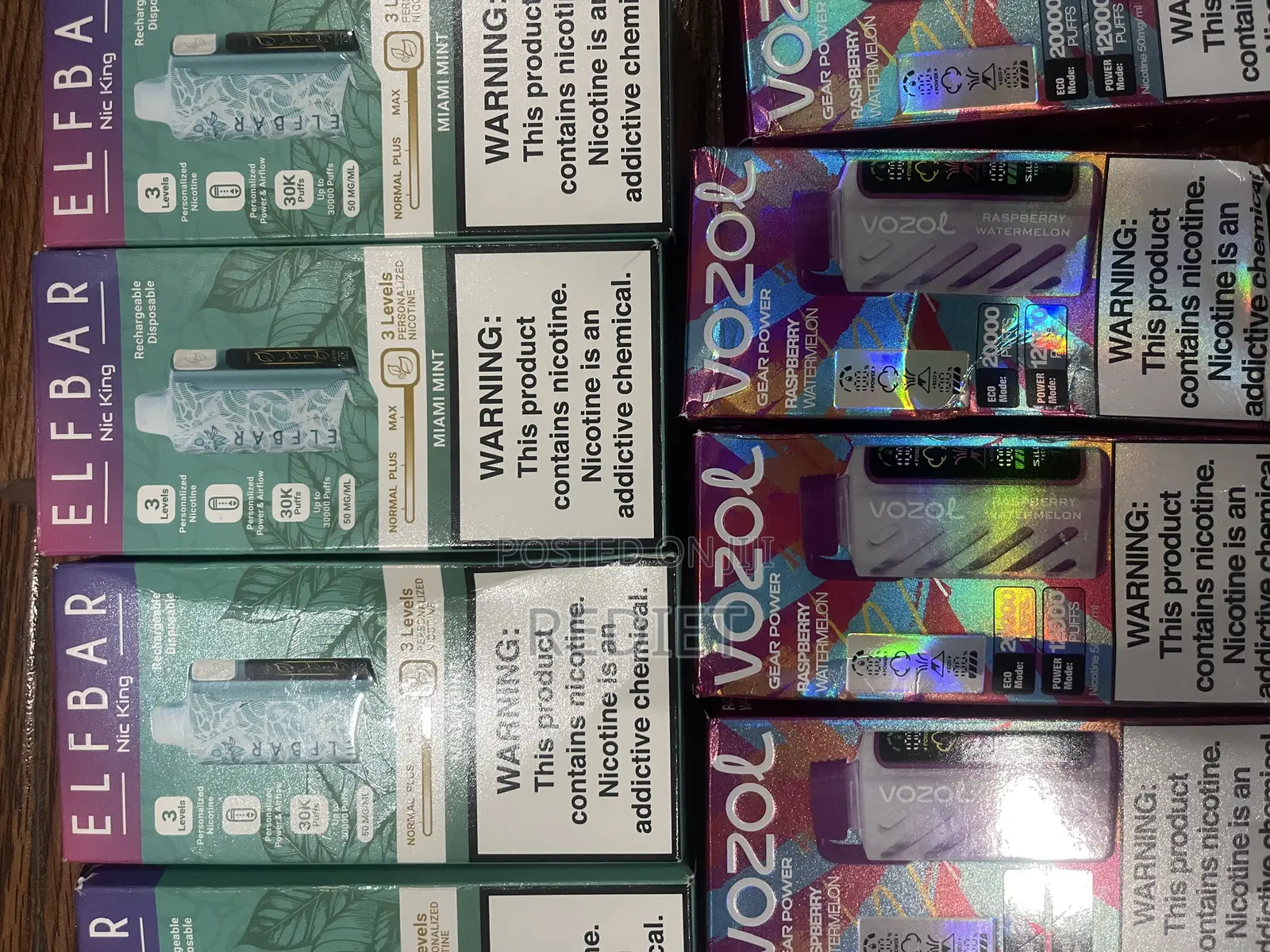 Vozol and Elfbar Vape