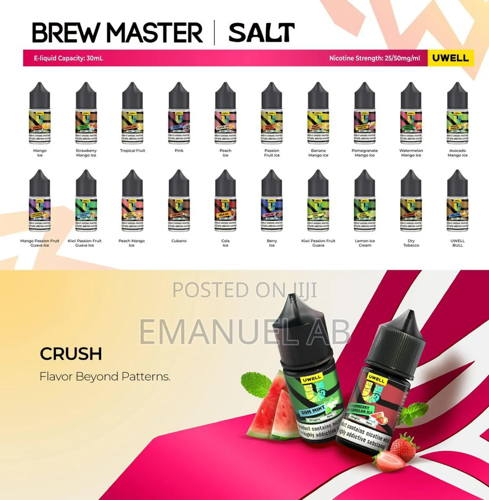 Uwell Original Vape Oil 30ml/25mg