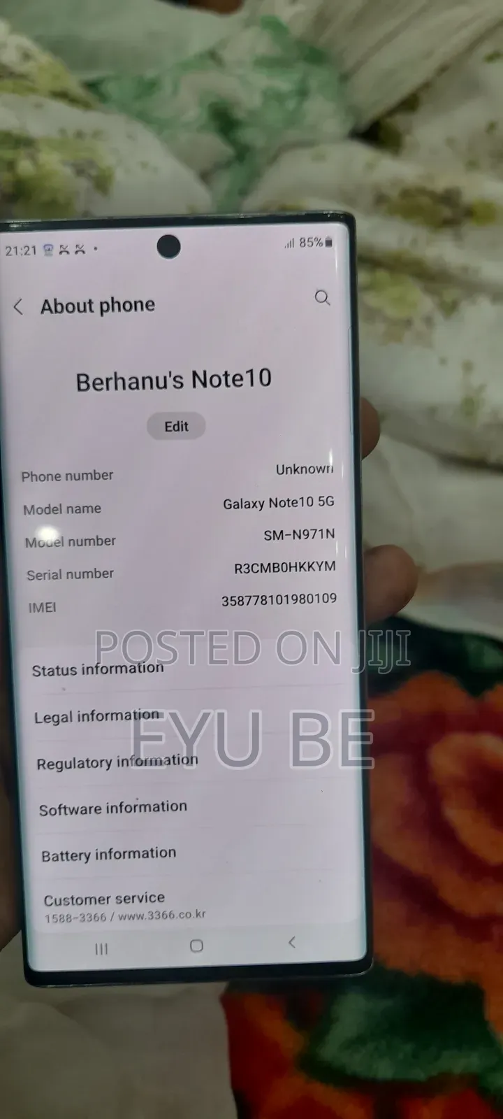 Samsung Galaxy Note 10 5G 256 GB Gray