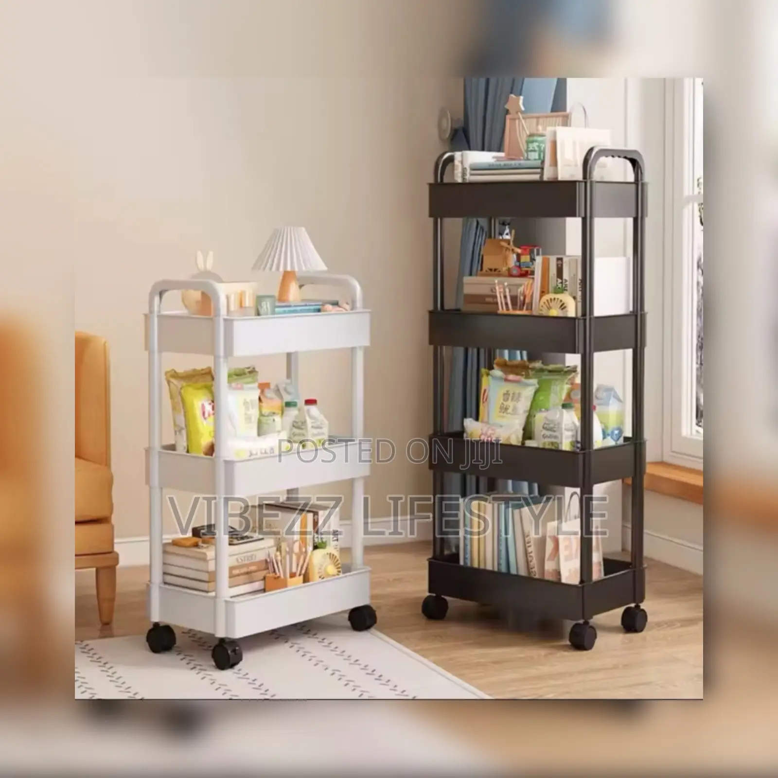 4-layer Movable Kitchen Storage Rack/Shelf
