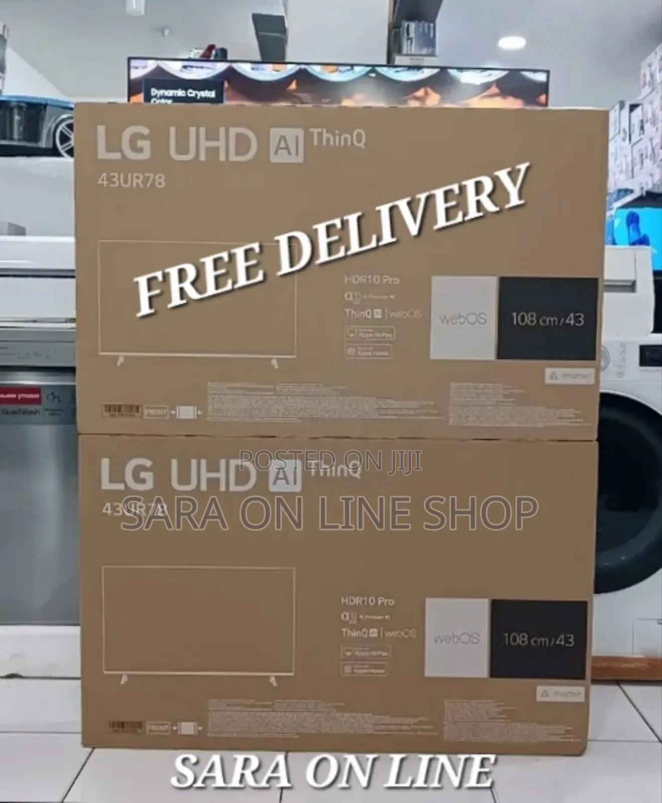 Lg 43" Uhd Smart Tv Android ◈Webos Tv◈ New 2025 Free Delivery