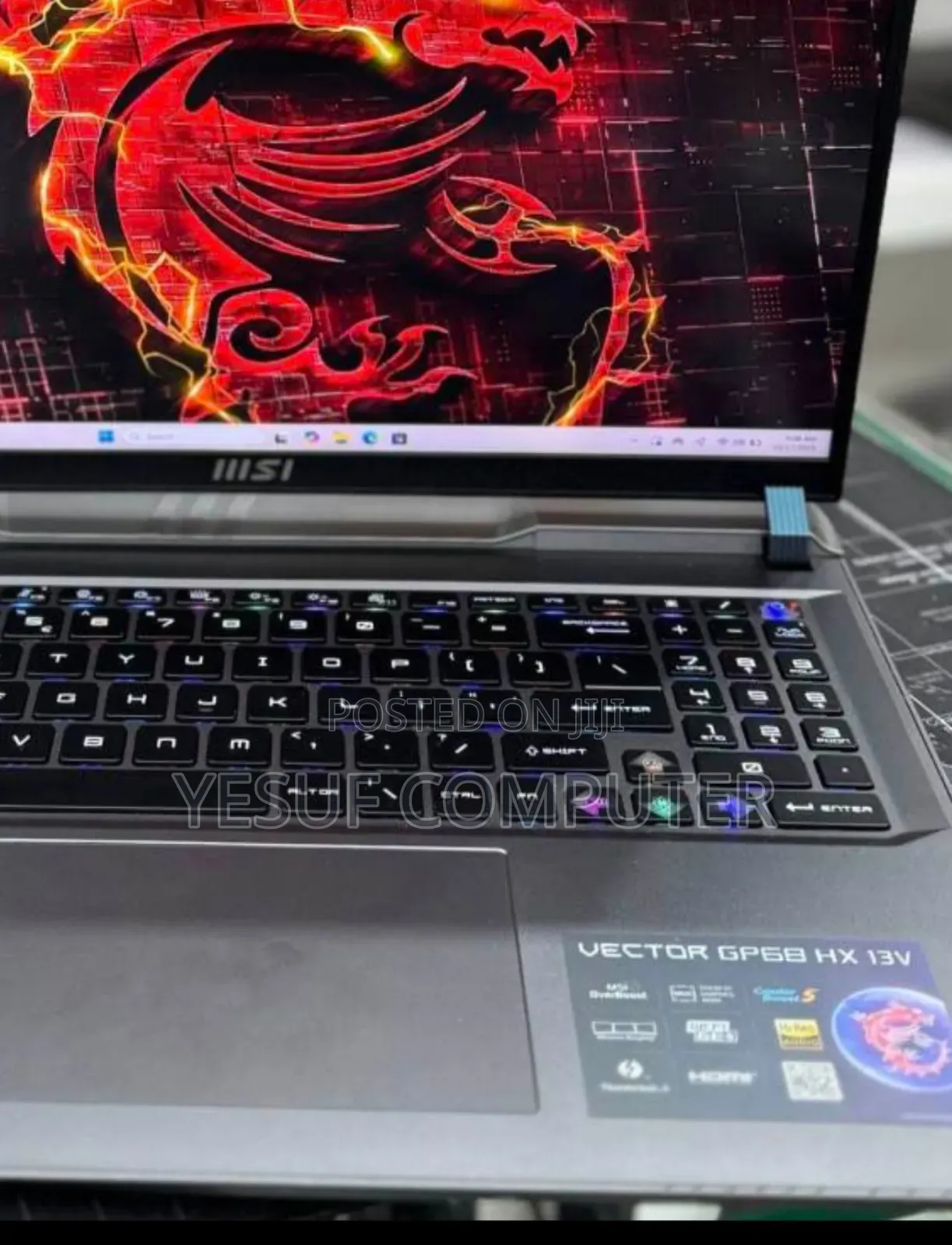 New Laptop MSI Vector GP68 HX 13V 16GB Intel Core I9 SSD 1T