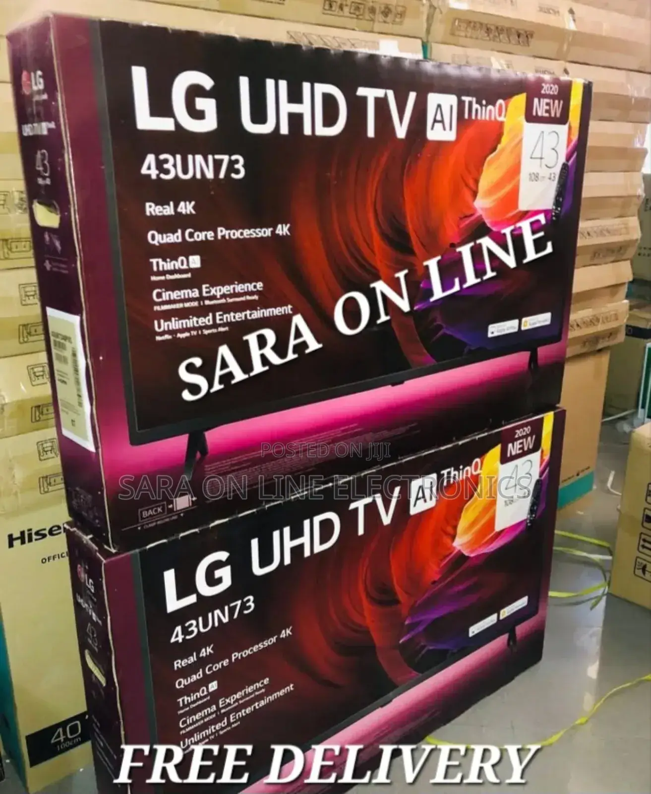✦Lg 43" Smart Tv ☆ New Model ☆10 Years Warranty ☆ Free Delivery ☆