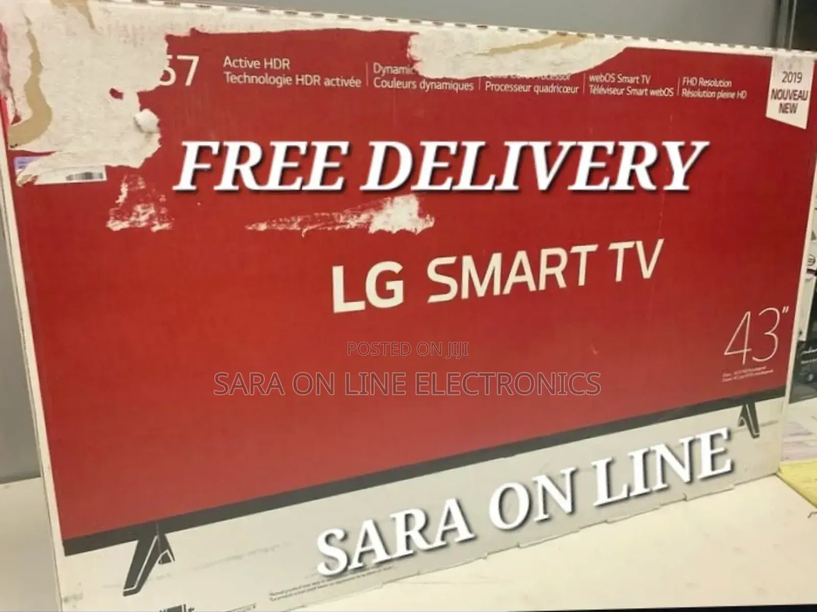 ◆Lg 43" Smart Tv New 2019 5 Years Warranty •Free Delivery•