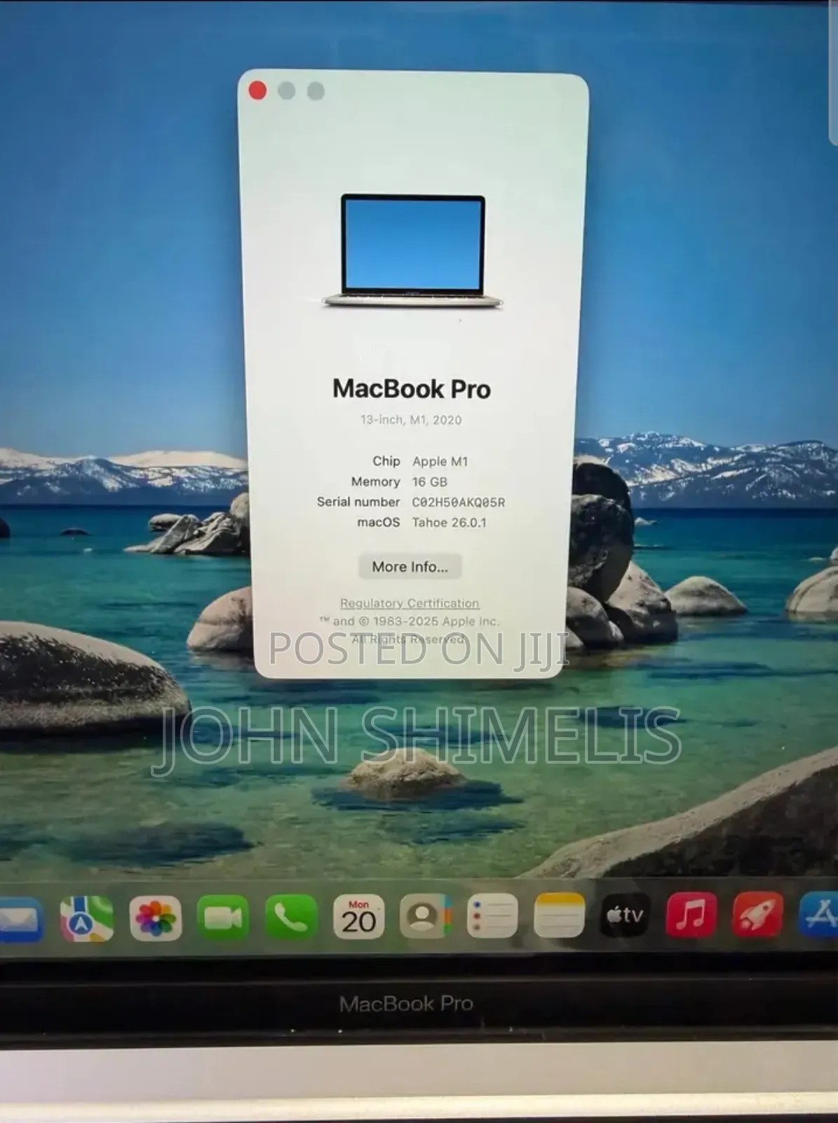 New Laptop Apple MacBook Pro M1 16GB Apple M1 Pro SSD 512GB