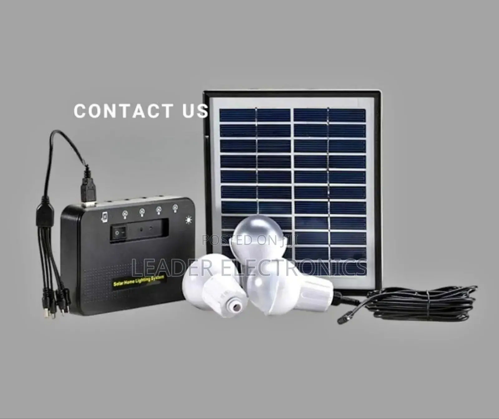 Solar Kit With 3 Lamp Lights