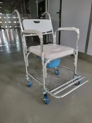 Photo - Beside Commode Chair麥葵waterproof Toilet Chair崀zshowering Can Be Secure