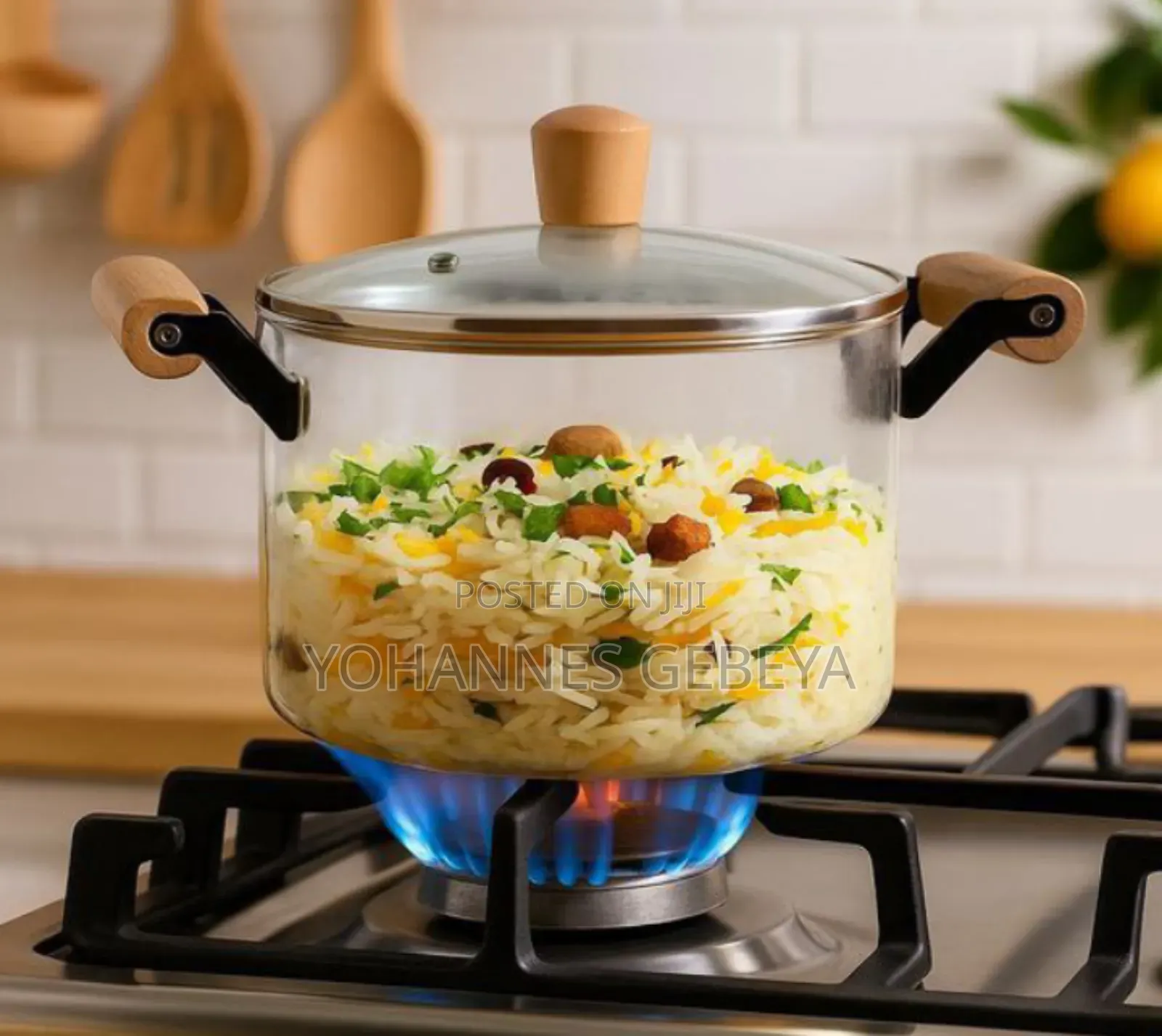 Heat Resistant Glass Pot