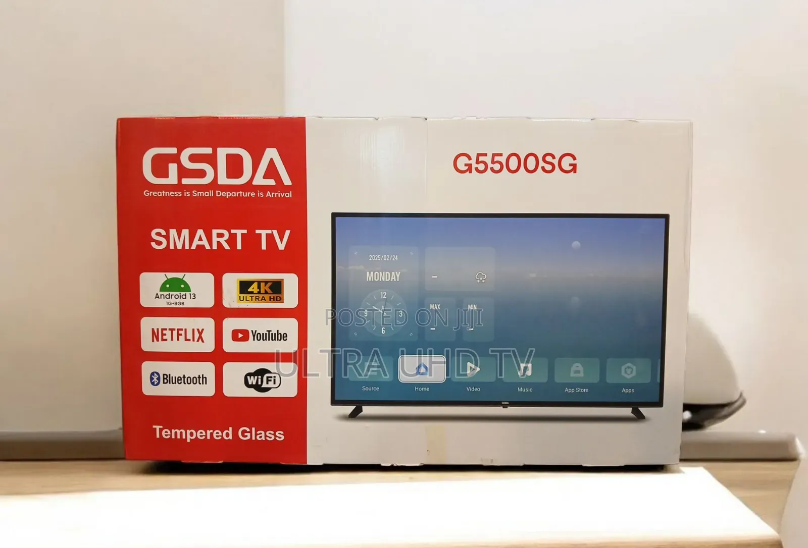 Gsda 55 Inch Smart Android Tv New Tempered Glass