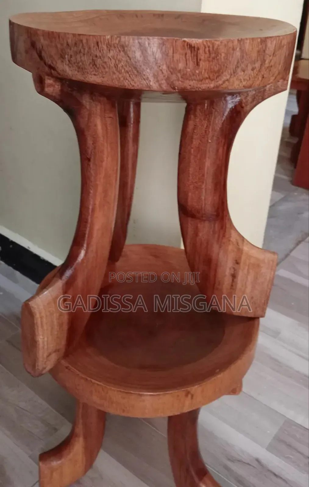 Jimmaa( Barcuma Abbajifar Round Wooden Seat