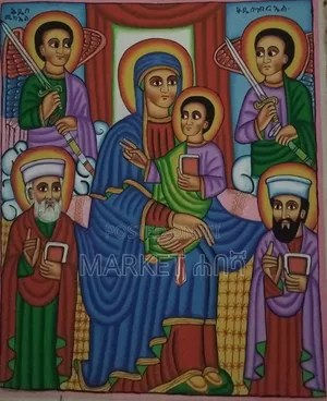 Old Style Canvas Art ምስለ ፍቁር ወልዳ