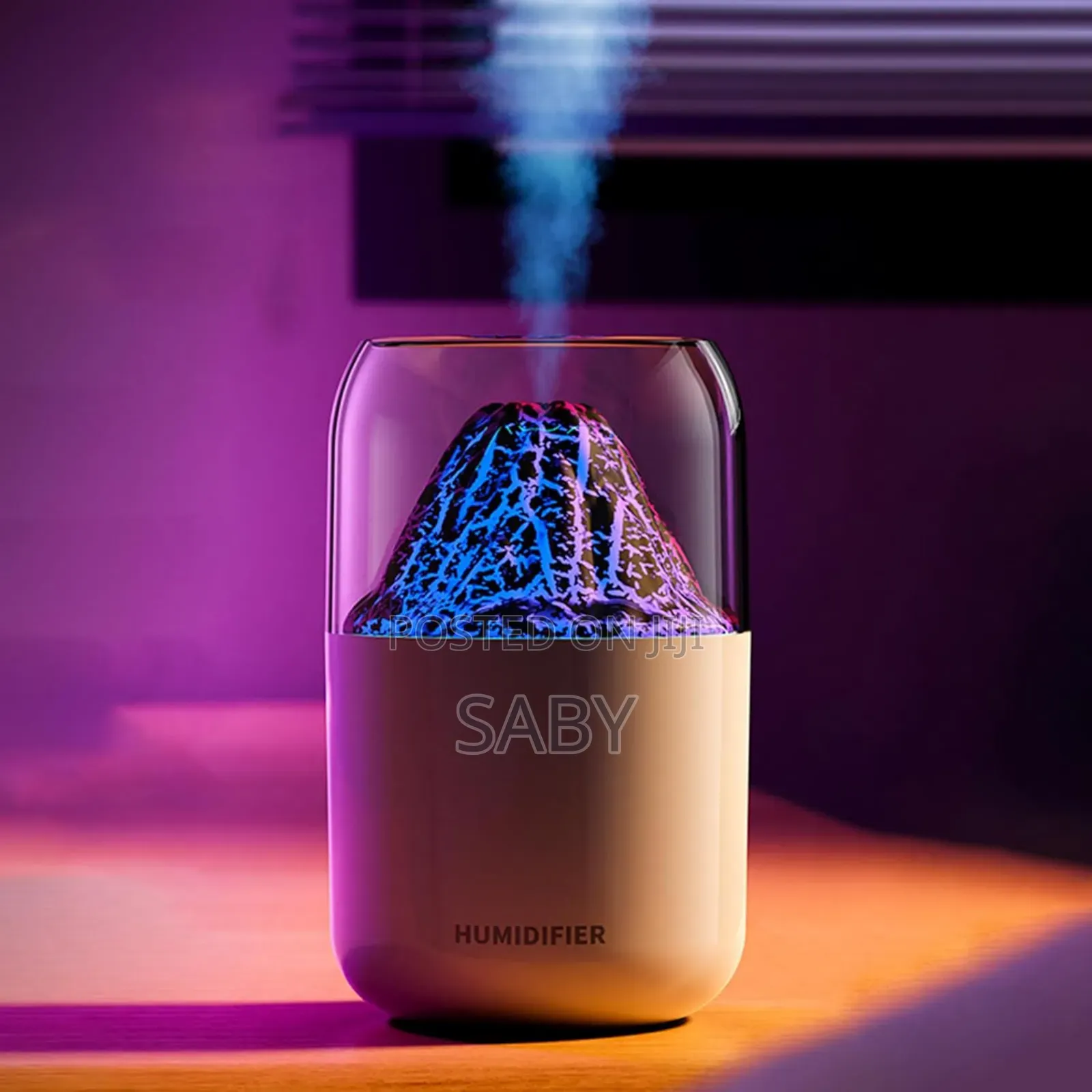 Pplastic Cylindrical Volcano Room Humidifier Diffuser 