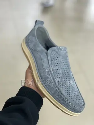 Men’S Gray Loafers Quality Lightweight Shoes