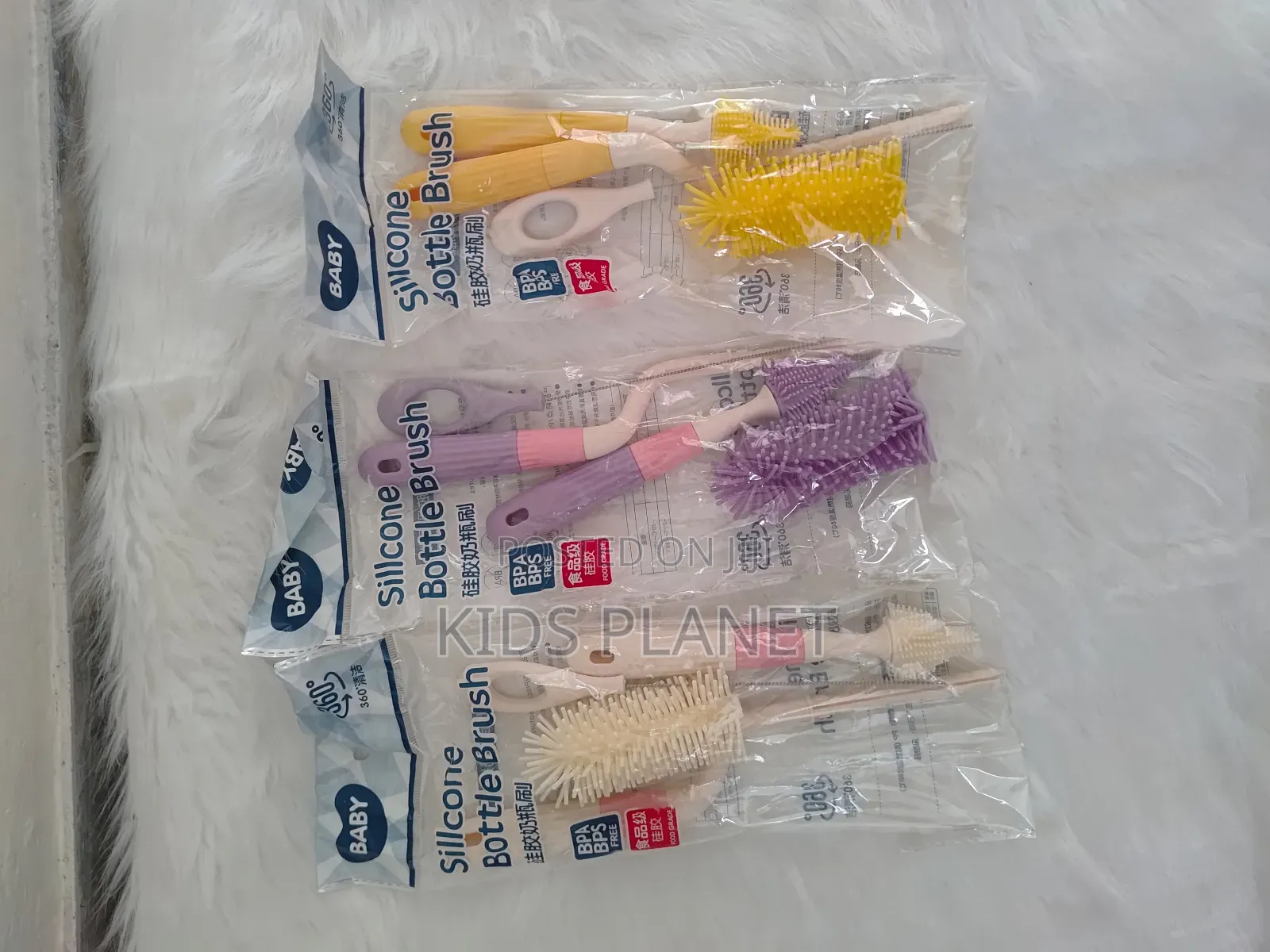 Silicon Bottle Brush 3pcs Set