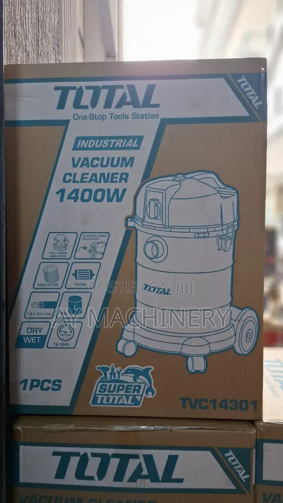 Total Vacuum Cleaner 30litre Dry and Wet 30ሊትር ቫክዩም