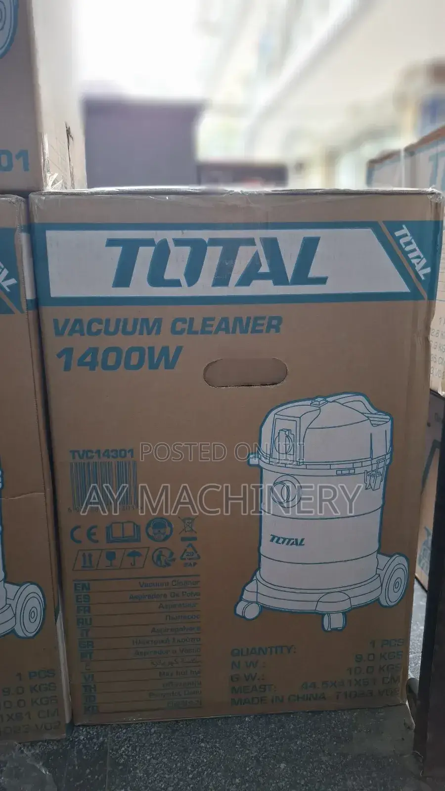 Total Vacuum Cleaner 30litre Dry and Wet 30ሊትር ቫክዩም