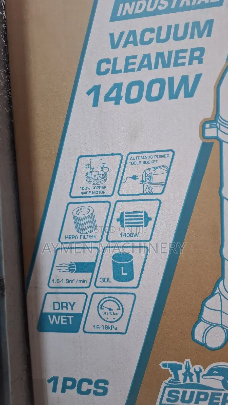 Total Vacuum 30litre Dry and Wet 30ሊትር ቫክዩም