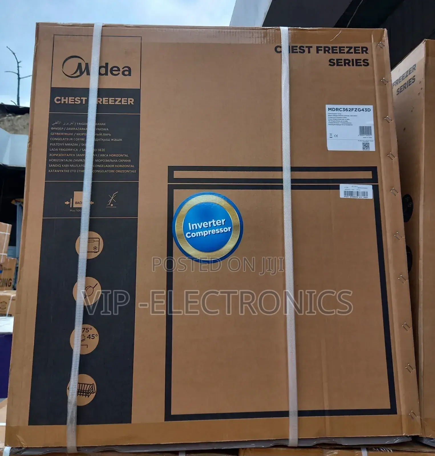 Midea Chest Freezer 362 Deep Inverter Compressor