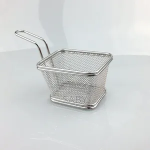  High Quality Mini Square Fried Food Table Serving