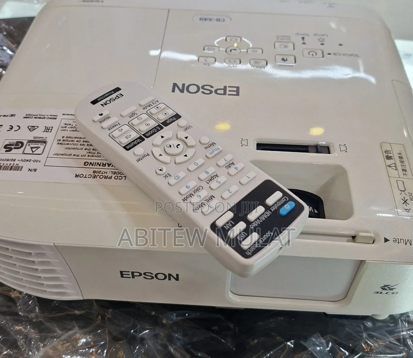 Brand New Epson Projector
5 Pieces Available 
Model Name: Cb -X49