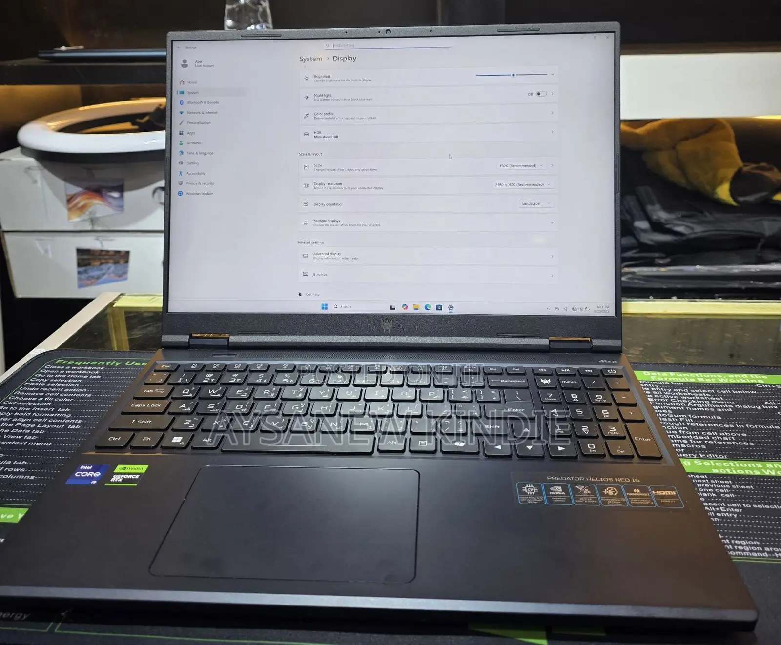 New Laptop Acer Predator Helios Neo 16 16GB Intel Core I9 SSD 1T