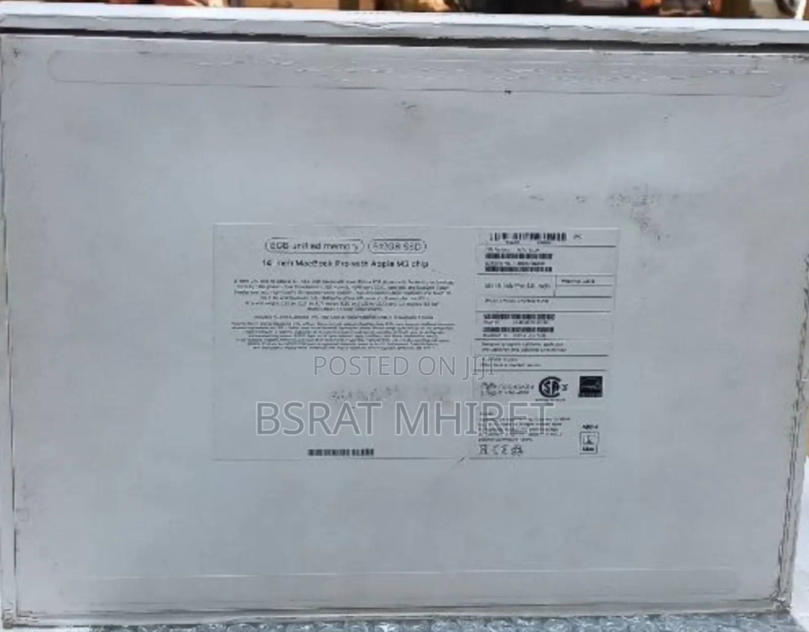 New Laptop Apple MacBook Pro 2023 M3 14-Inch 8GB Apple M3 SSD 512GB