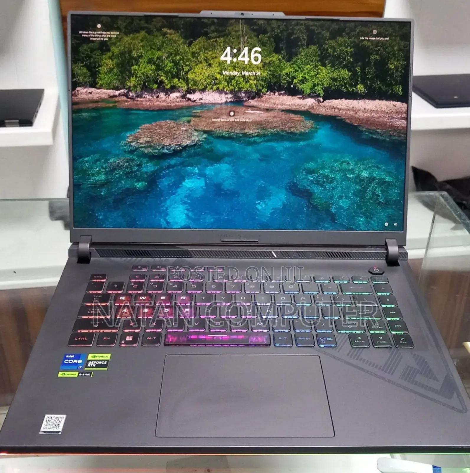 New Laptop Asus ROG Strix G16 G614 16GB Intel Core I7 SSD 1T