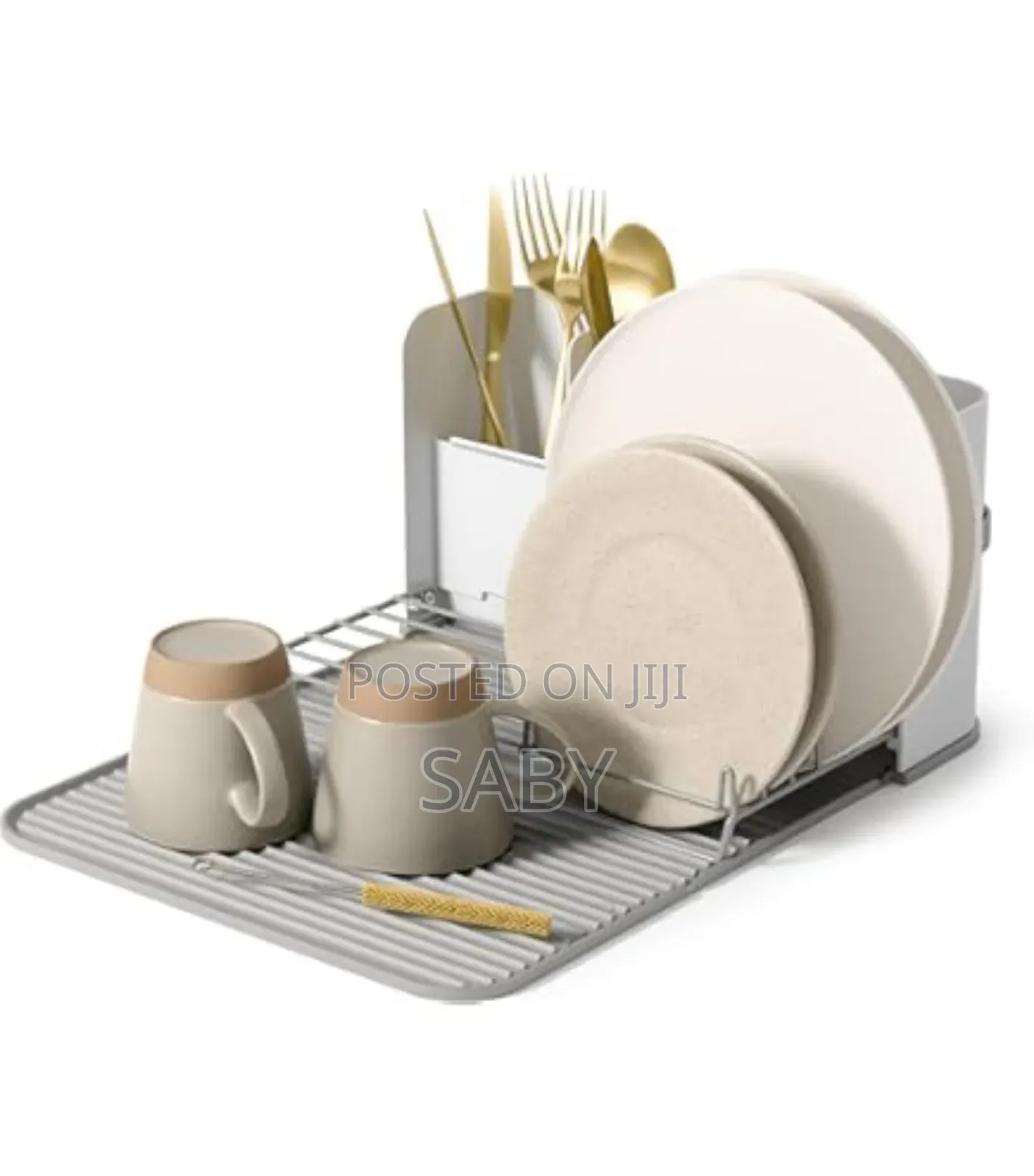 Microfiber Dish Draining Mat With Dish Rack