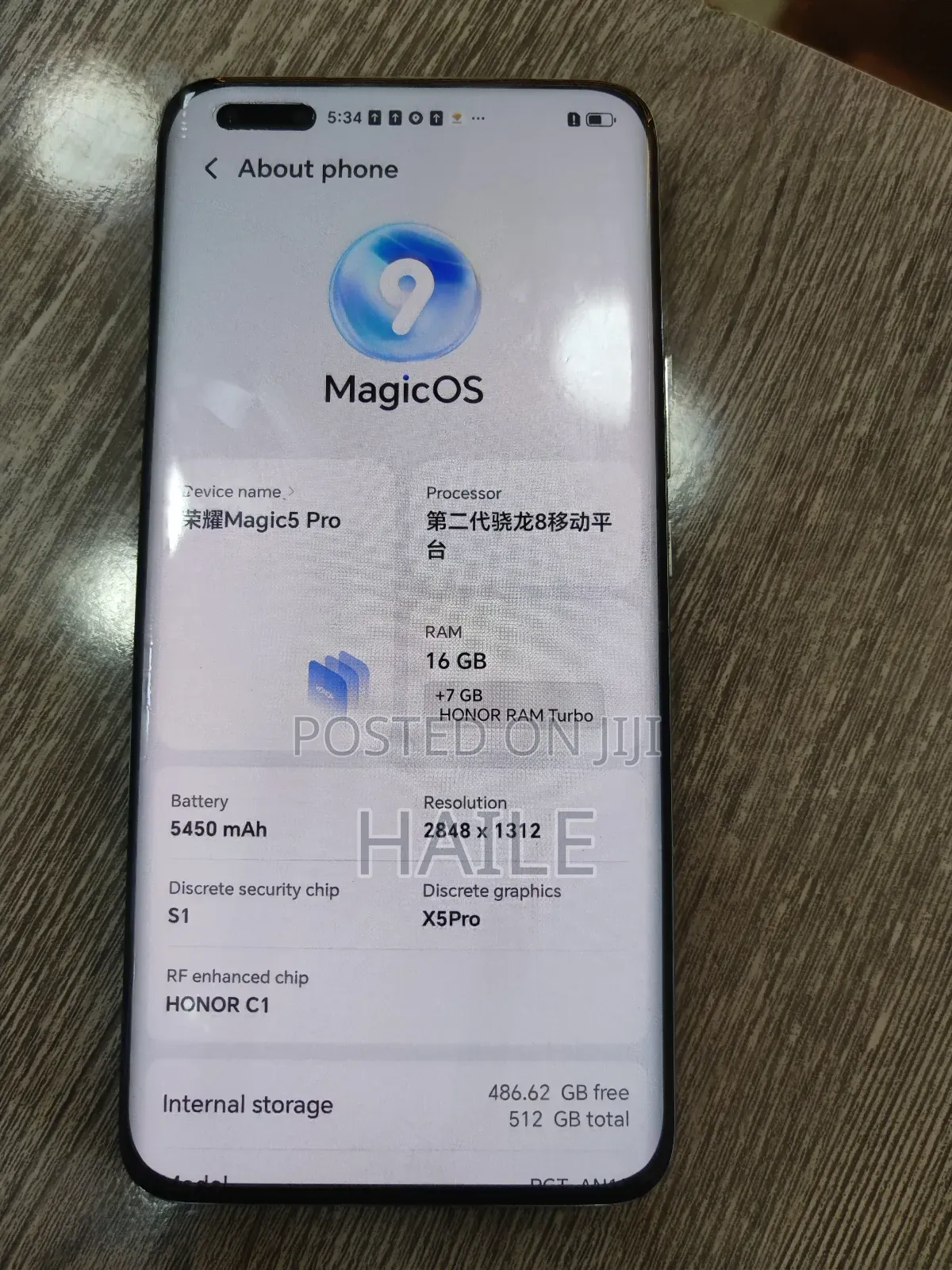 New Honor Magic5 Pro 512 GB