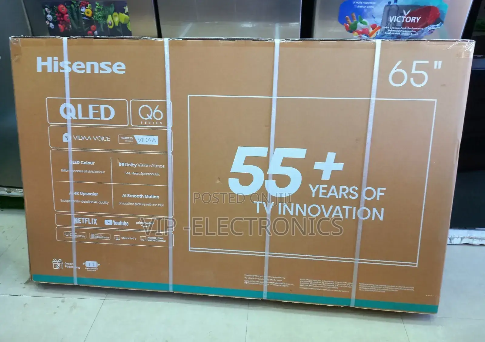 Hisense 65 Inch Tv Smart Qled Q6 55++Years of Tv New Model