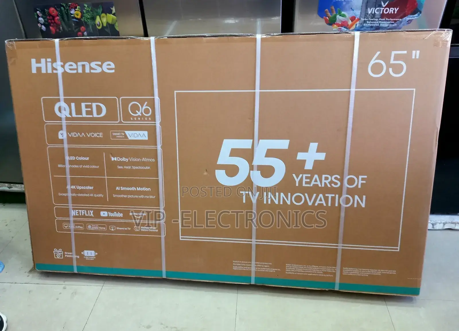 Hisense 65 Inch Tv Smart Qled Q6 55++Years of Tv New Model